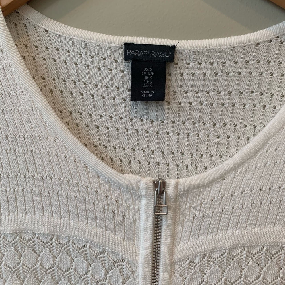 Paraphrase zipper cardigan - Picture 4 of 6